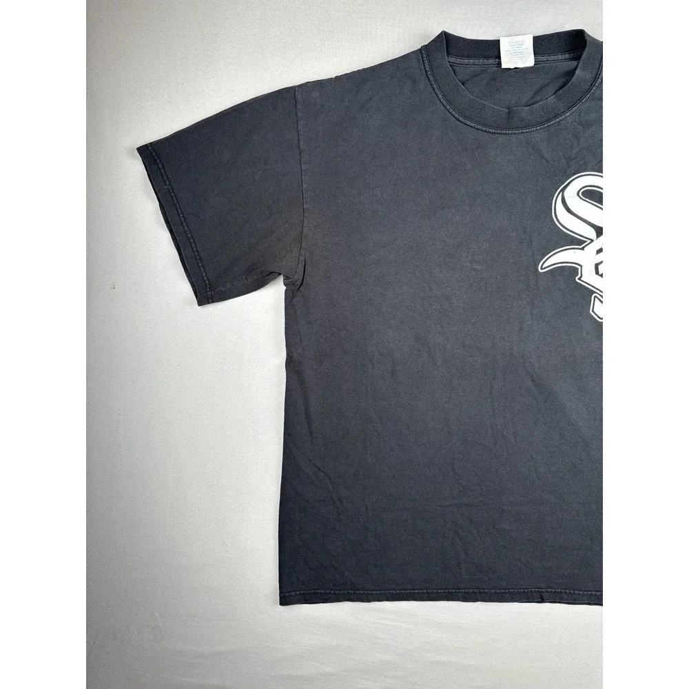 Vintage Chicago White Sox John Garland 20 Shirt MLB Majestic Black Tee Large